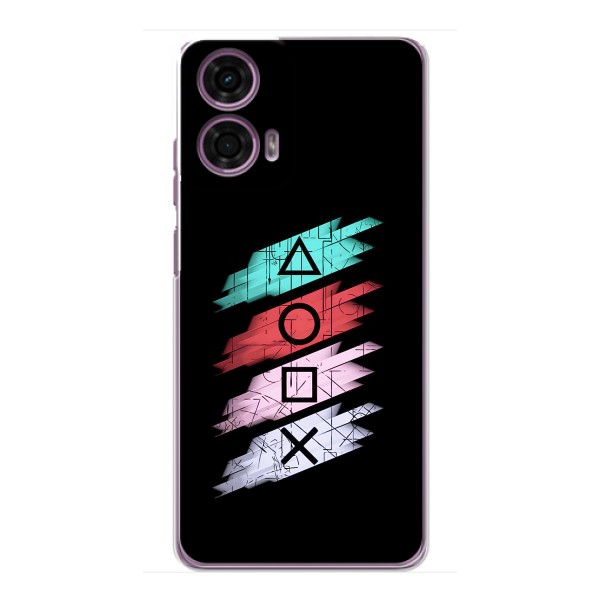 Чехол КИБЕРСПОРТ для Motorola MOTO G24 Power – Значки Sony
