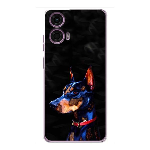 Бампер для Motorola MOTO G24 Power с картинкой "Песики" – Собака Мопс