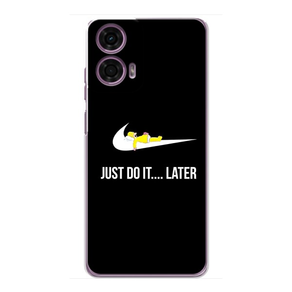 Чехол с логотипом Найк на Motorola MOTO G24 Power – Nike just do it