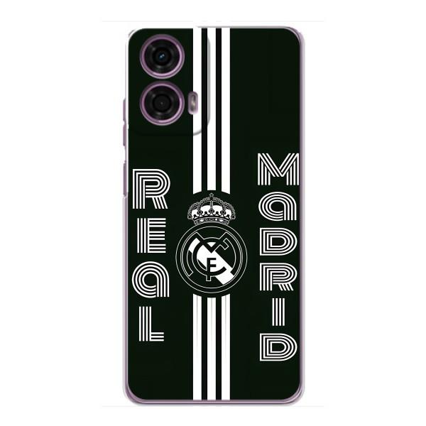 ФК Реал Мадрид чохли для Motorola MOTO G24 Power (AlphaPrint) – чорно білий Реал