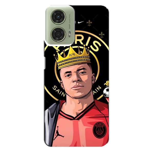 Чехол (TPU) с Футболистом на Motorola MOTO G24 – Mbappe King