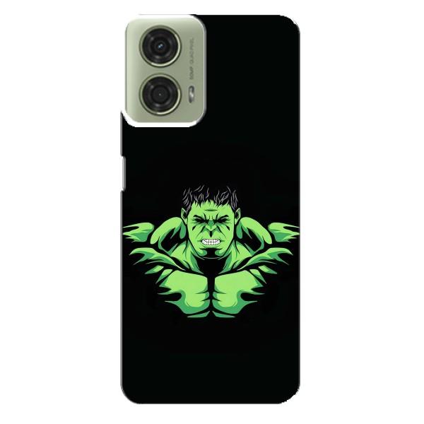 Чохли з героями Марвел Motorola MOTO G24 (VPrint) – Зелений Халк