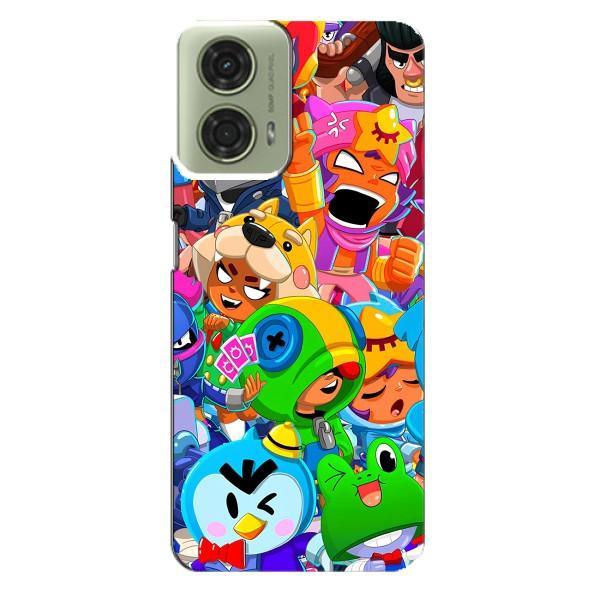 Чехлы Brawl Stars для Motorola MOTO G24 (AlphaPrint) – Герои Бравл Старс