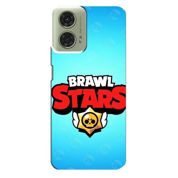 Чехлы Brawl Stars для Motorola MOTO G24 (AlphaPrint) – Лого Бравл Старс