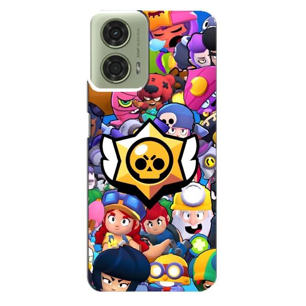 Чехол для Motorola MOTO G24 Бравл Старс (VPrint) – Лого Brawl Stars