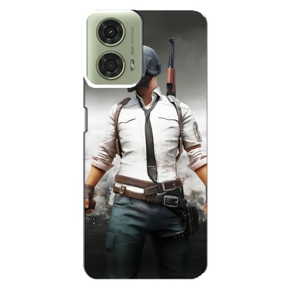 Чехол PUBG для МОТО Джи 24 (AlphaPrint) – Пабг мен