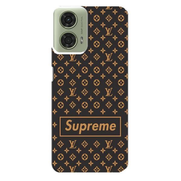 Чехол для Motorola MOTO G24 с картинкой Supreme (AlphaPrint) – Supreme LV