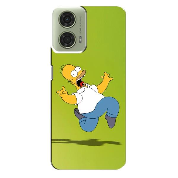 Чjхол з Сімпсонами для Motorola MOTO G24 (VPrint) – Гомер Сімпсон