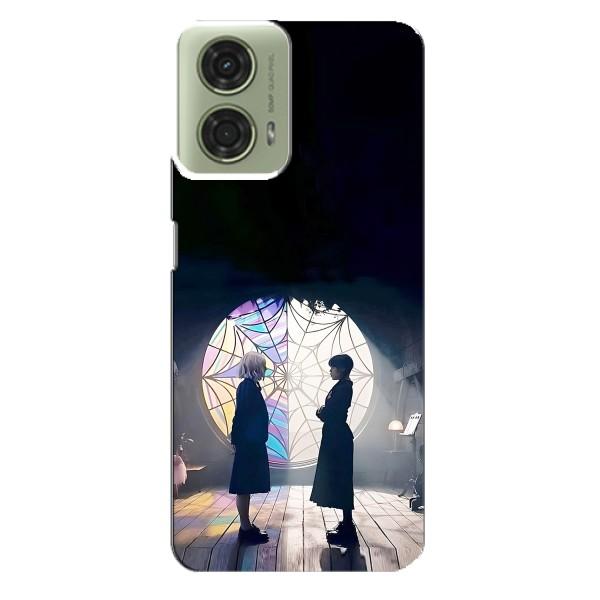 Чохли Венсдей на Motorola MOTO G24 Уенсдей (AlphaPrint) – Венздей та Інід
