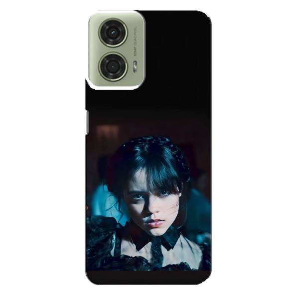 Чохли Венсдей на Motorola MOTO G24 Уенсдей (AlphaPrint) – погляд Венздей