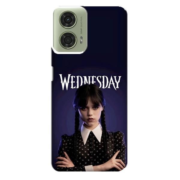 Чохли Венсдей на Motorola MOTO G24 Уенсдей (AlphaPrint) – Wednesday
