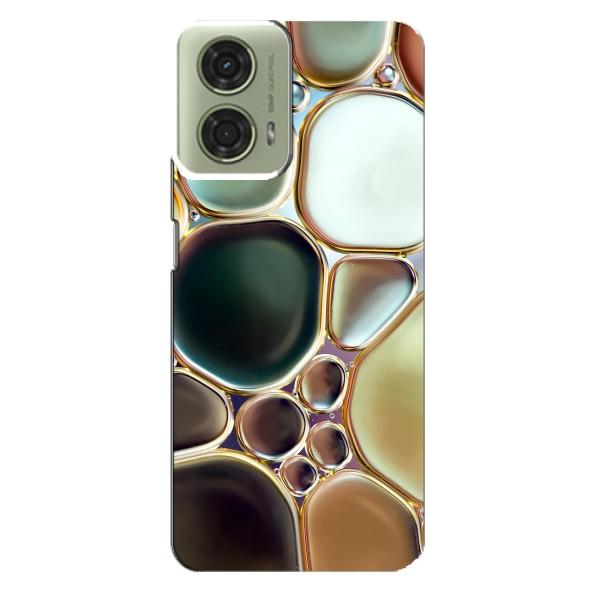 Мраморный чехол на Motorola MOTO G24 (VPrint) – Радужный Мрамор