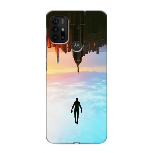 Чехол с человеком пауком для Motorola MOTO G30 - (AlphaPrint) – Паук человек