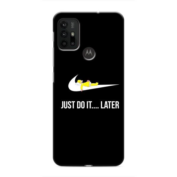 Чехол с логотипом Найк на Motorola MOTO G30 – Nike just do it