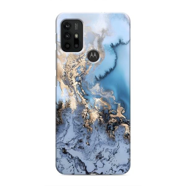 Мраморный чехол на Motorola MOTO G30 (VPrint) – Нежный мрамор