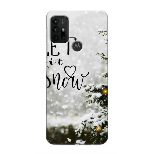 Новогодние, Праздничные Чехлы для Motorola MOTO G30 - 2024 год – Let it snow