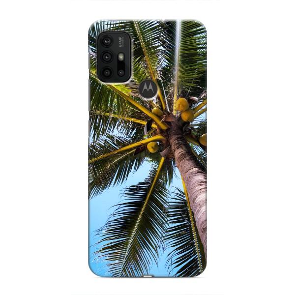Силіконовий чохол з КАРТИНКАМИ літо для Motorola MOTO G30 (AlphaPrint) – Пальма