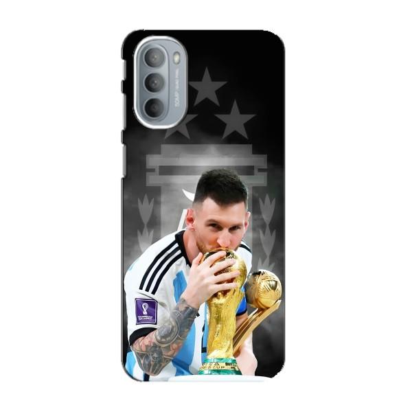 Чохли для Motorola MOTO G31 (Leo чемпіон) (AlphaPrint) – Мессі Чемпіон