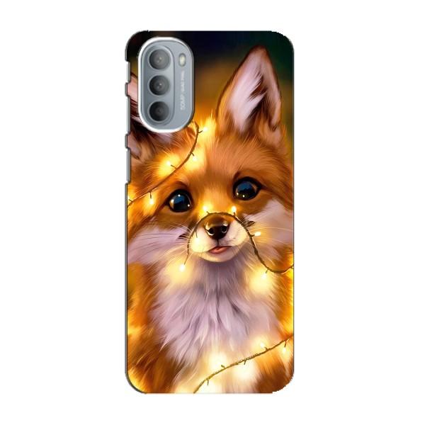 Чохли з картинкою Лисичка для Motorola MOTO G31 (VPrint) – Лисичка в гірляндах