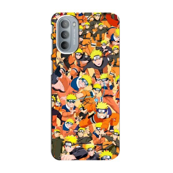 Чохли з принтом НАРУТО на Motorola MOTO G31 – Коллаж Наруто