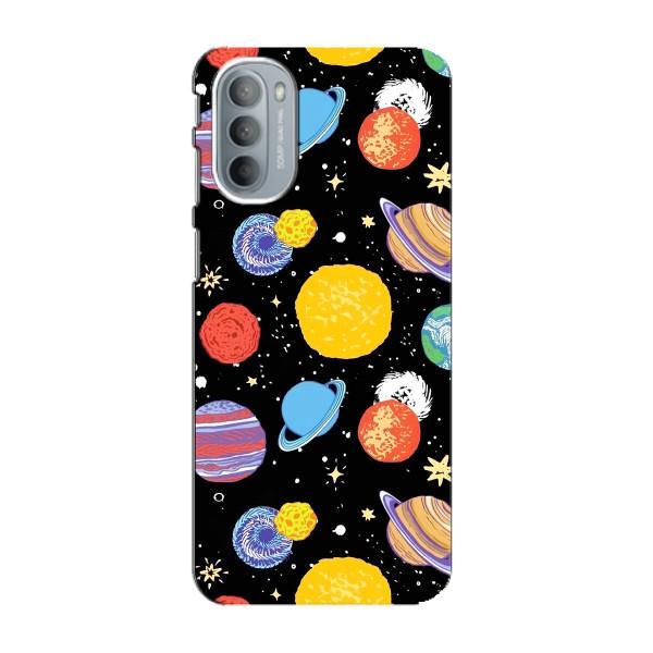 Космические Чехлы для Мото G31 (VPrint) – Рисованные планеты