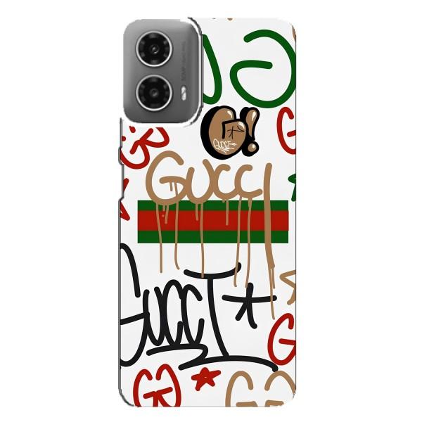 Брендновые Чехлы для Motorola MOTO G34 - (PREMIUMPrint) – Стиль GUUCI