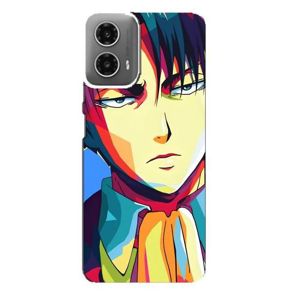 Чехлы Персонажи Аниме Наруто для Motorola MOTO G34 (AlphaPrint) – Леви Аккерман