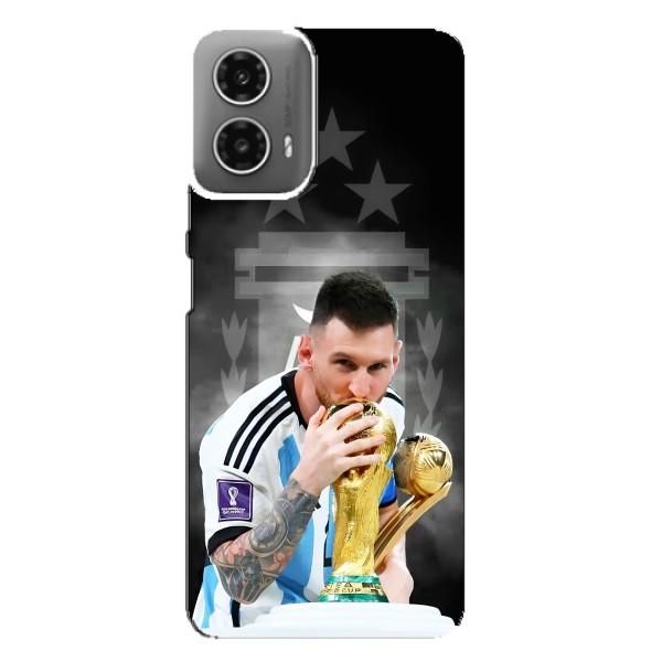 Чохли для Motorola MOTO G34 (Leo чемпіон) (AlphaPrint) – Мессі Чемпіон