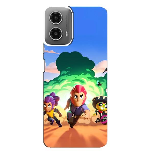 Чехол для Motorola MOTO G34 Бравл Старс (VPrint) – Бравел Старс