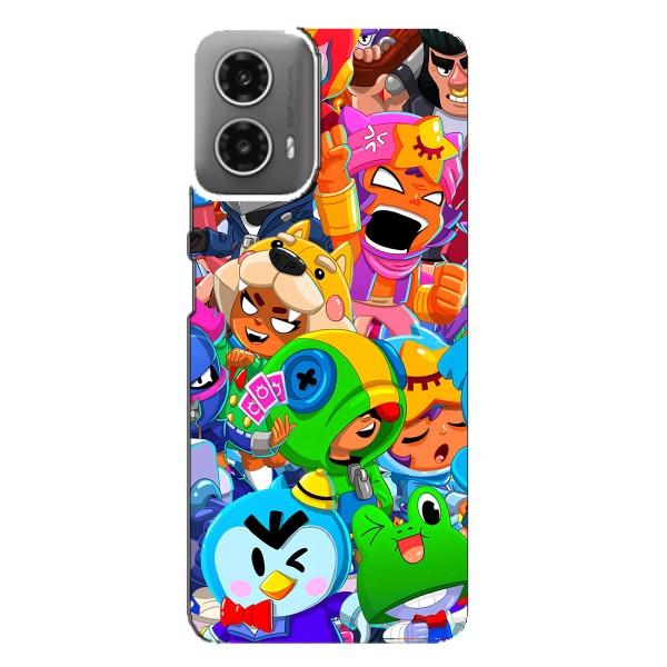 Чехол для Motorola MOTO G34 Бравл Старс (VPrint) – герои Бравл Старс