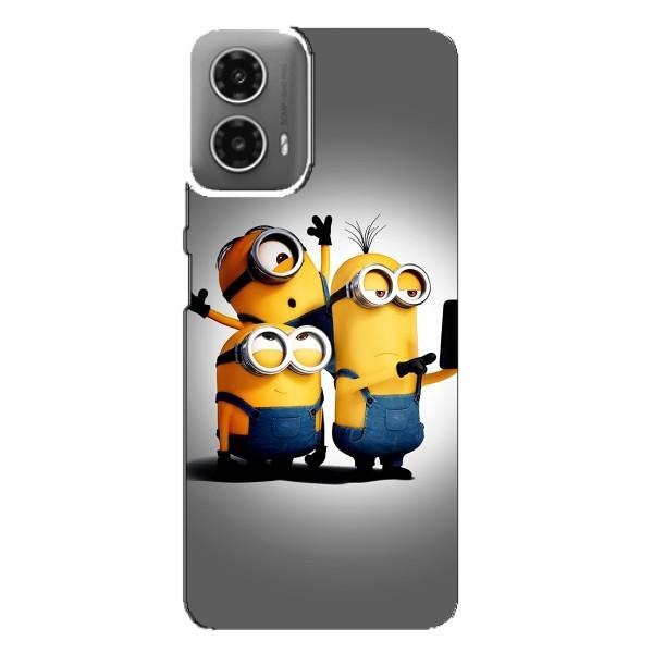 Чехол для Ребёнка на МОТО Джи 34 (VPrint) – Три миньона