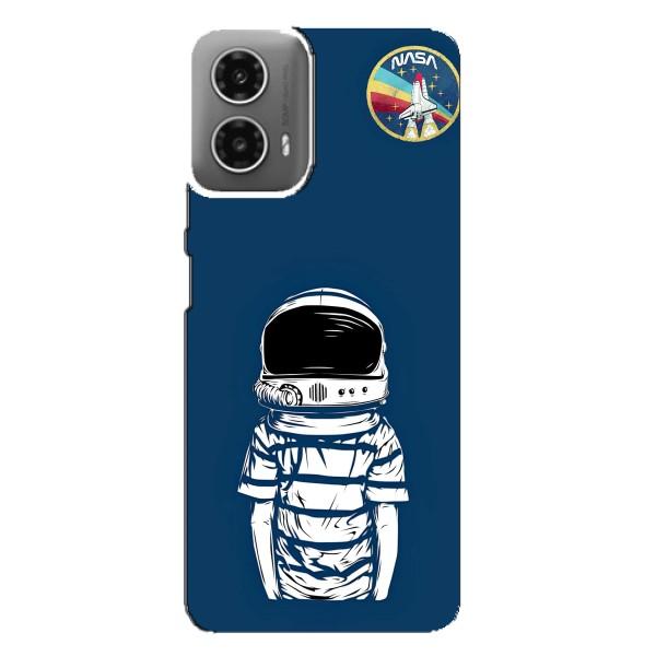 Чохол NASA для Motorola MOTO G34 (AlphaPrint) – Хлопчик в шоломі