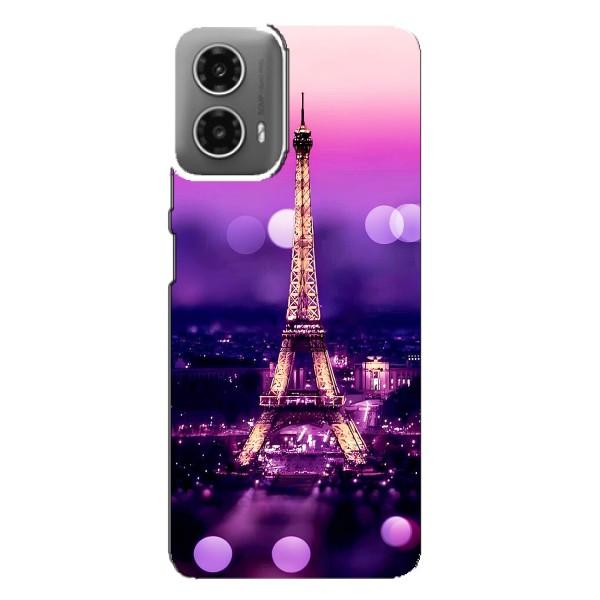 Чохол Ейфелева Вежа Motorola MOTO G34 - (AlphaPrint) – Париж Башня