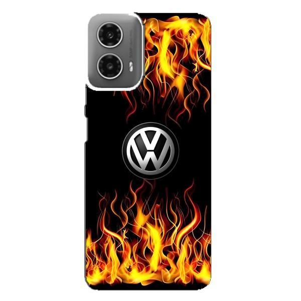 Чехол "Фольксваген" для Motorola MOTO G34 – Огненный Лого