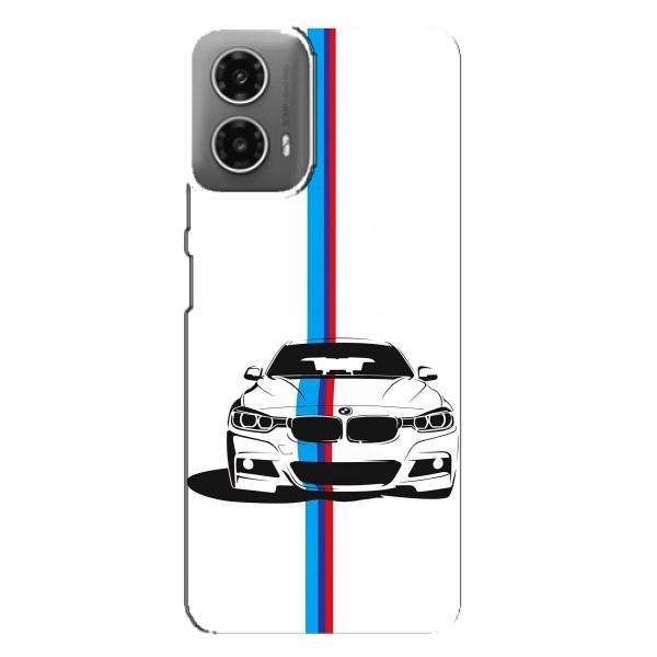 Чехол для МОТО Джи 34 - с принтом БМВ (AlphaPrint) – Машина БМВ