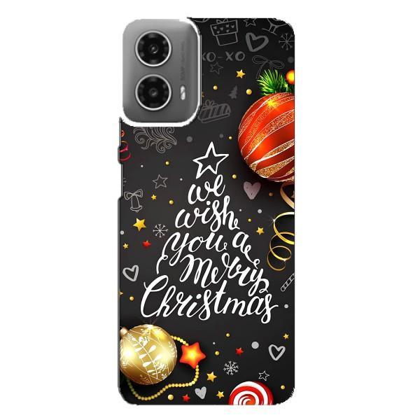 Рождественские Чехлы для Motorola MOTO G34 (VPrint) – Елочка