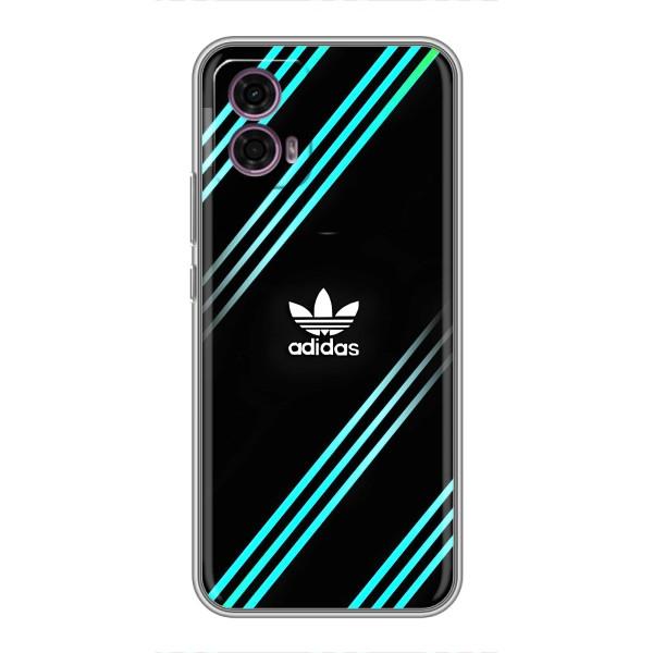 Чехлы Адидас для Motorola Moto G35 (AlphaPrint) – Адидас с полосами