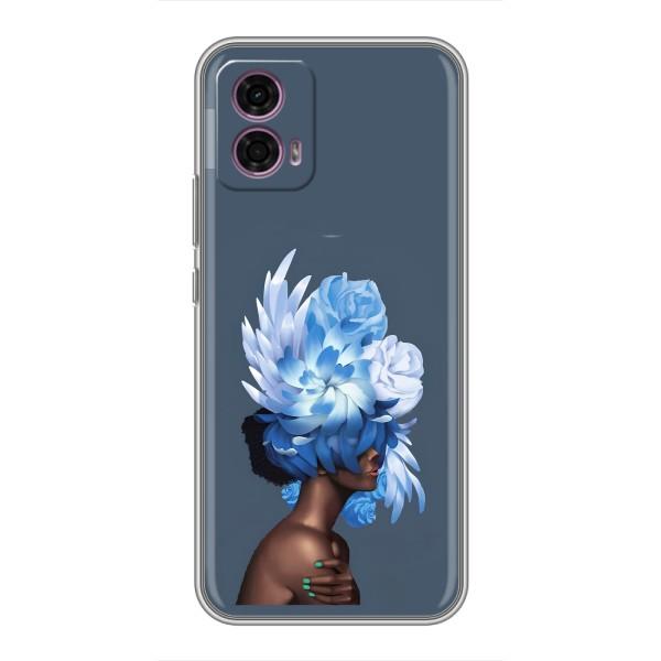 Чехлы (ART) Цветы на Motorola Moto G35 (VPrint) – Цветы на голове