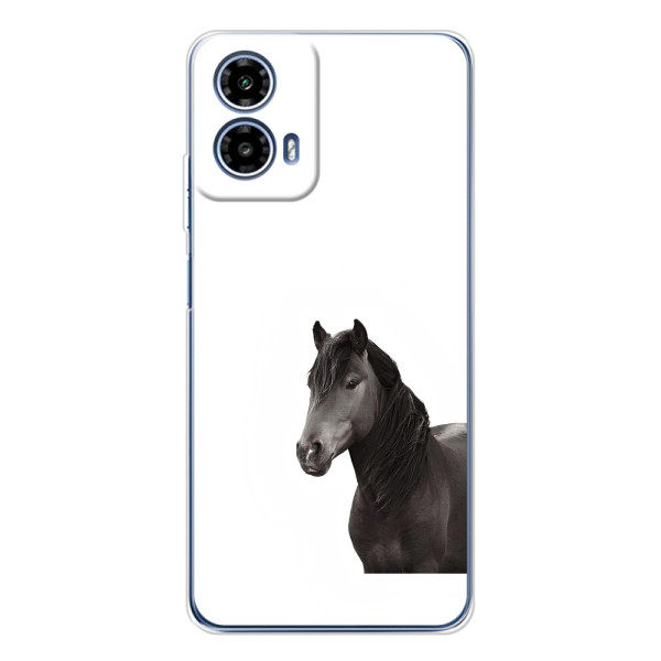 Чехлы с Лошадью дляMotorola Moto G35 (VPrint) – Черный Конь