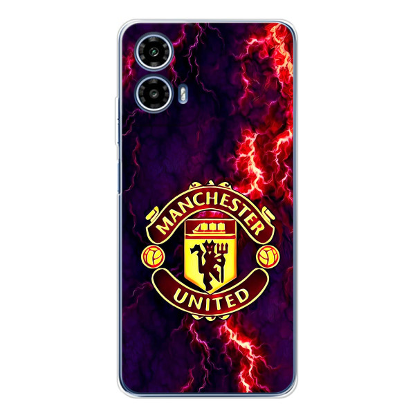 Чехол Манчестер Юнайтед для Моторола Мото Джи85 (AlphaPrint) – огненный Манчестер