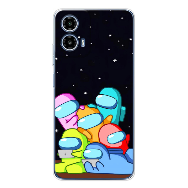 Чохли Амонг Ас для Motorola Moto G35 (AlphaPrint) – Скіни в космосі