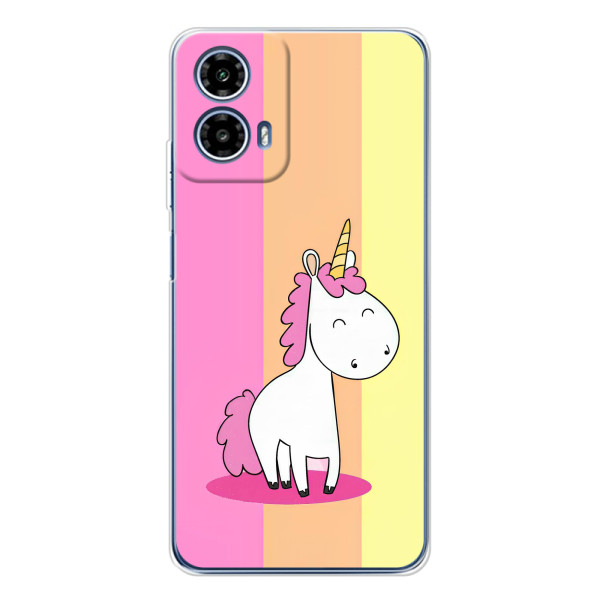 Чехол Unicorn на Motorola Moto G35 – Радужный Единорог