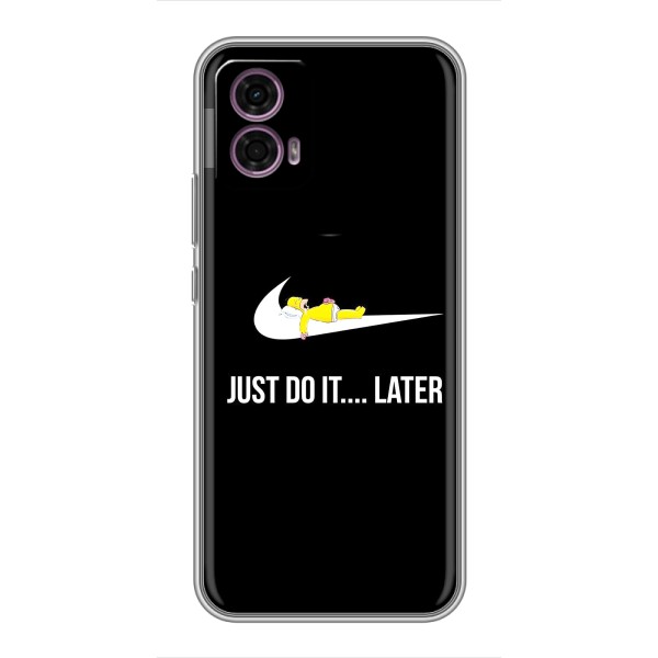 Чехол с логотипом Найк на Motorola Moto G35 – Nike just do it