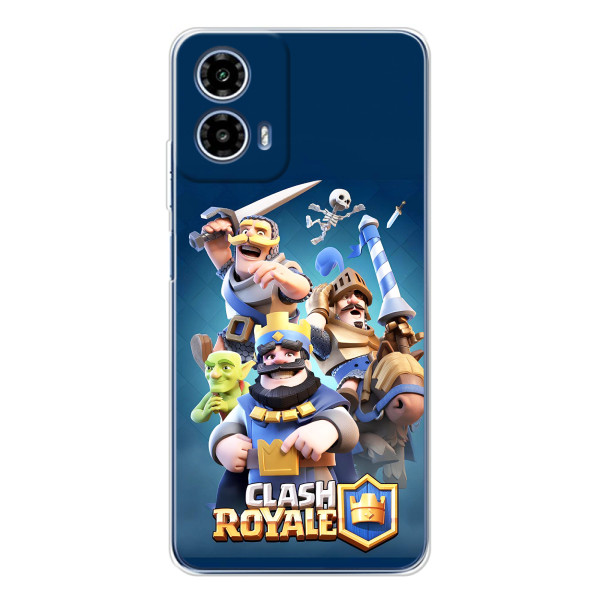 Чохол з героями Клеш Рояль для Motorola Moto G35 – Принц