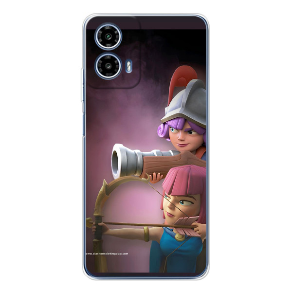 Чохол з героями Клеш Рояль для Motorola Moto G35 – Три мушкетери