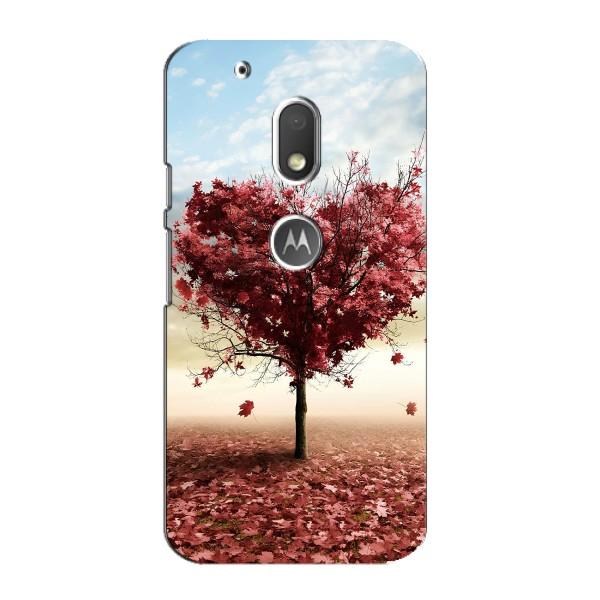 Чехлы для любимой на Мото G4 Плей (VPrint) – Дерево сердце