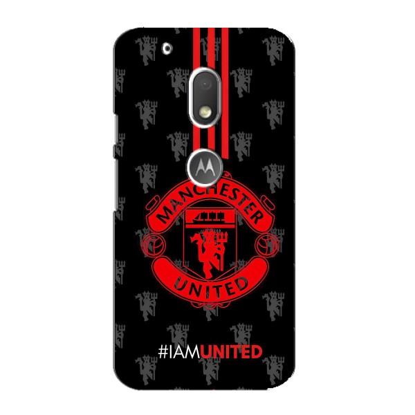 Чохол Манчестер Юнайтед для Моторола МОТО G4 Плей (AlphaPrint) – лого МЮ