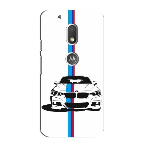 Чохол для Моторола МОТО G4 Плей - з принтом БМВ (AlphaPrint) – Машина БМВ