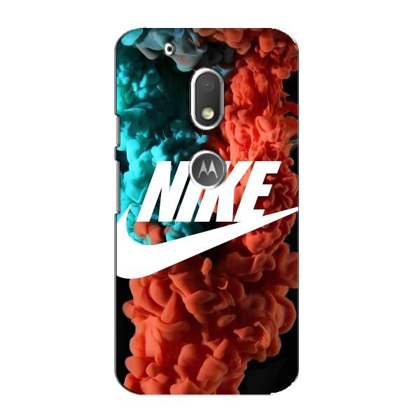 Чохол для Motorola MOTO G4 Play - з принтом Найк (AlphaPrint) – Димчастий найк
