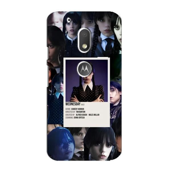 Чохли Венсдей на Motorola MOTO G4 Play Уенсдей (AlphaPrint) – колаж Венздей